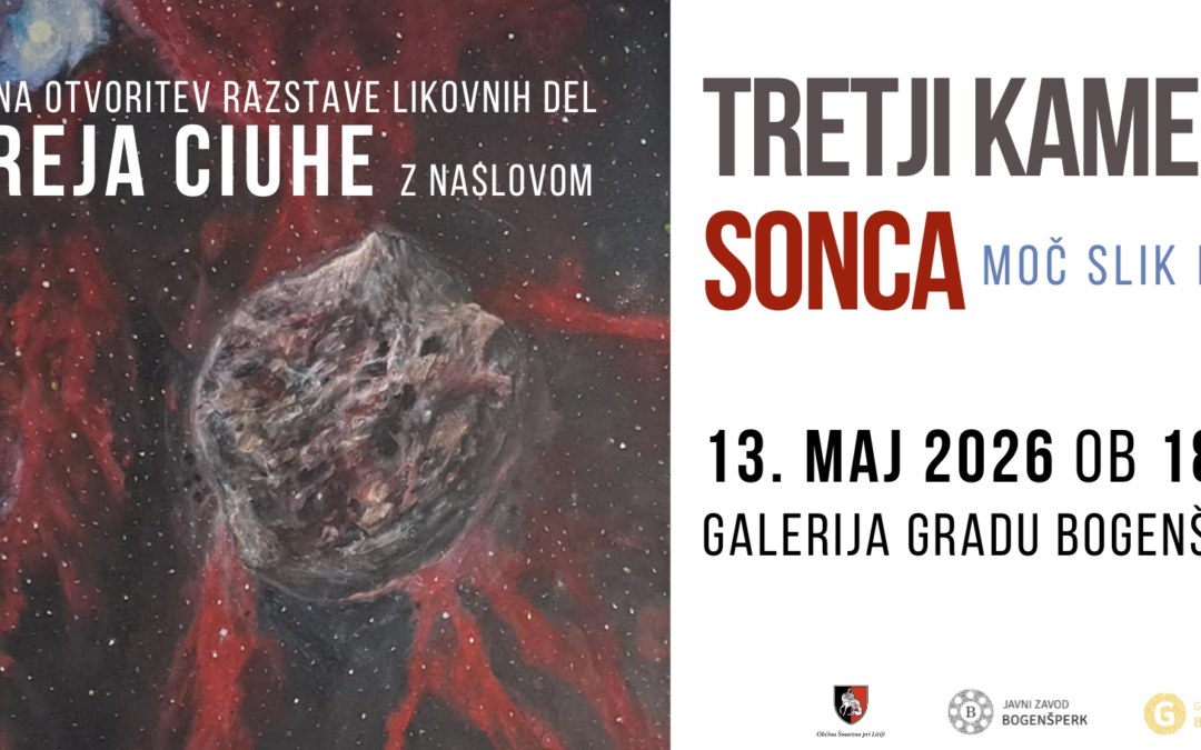 Otvoritev likovne razstave Andreja Ciuhe: Tretji kamen od sonce (Moč slik in besed)