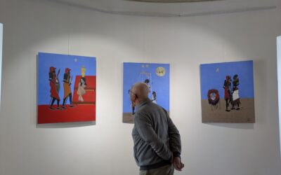 Odprtje razstave Andreja Ciuhe: Tretji kamen od sonca (Moč slik in besed)