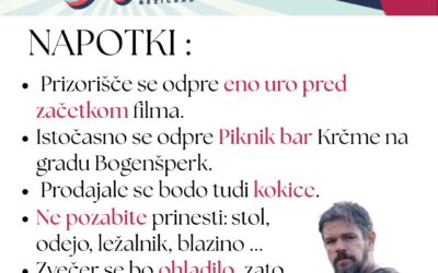 Piknik kino: Odiseja – navodila in napotki